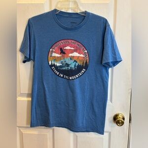 SONOMA Blue Graphic Mountain T‑Shirt